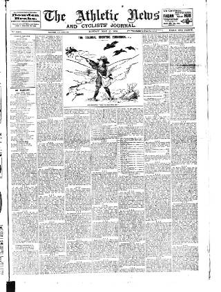 cover page of Athletic News published on May 22, 1905