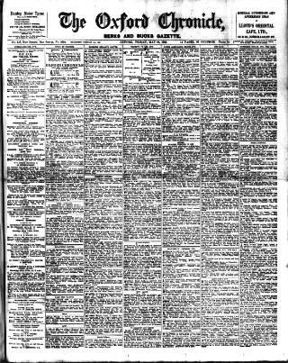 cover page of Oxford Chronicle and Reading Gazette published on May 22, 1903