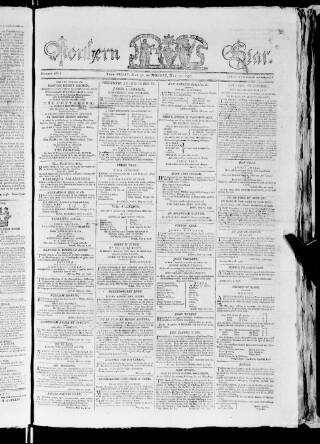 cover page of Northern Star 1792 published on May 30, 1796