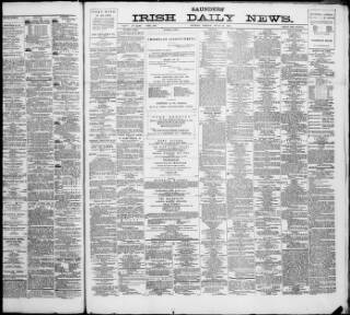 cover page of Saunders's News-Letter published on June 13, 1879