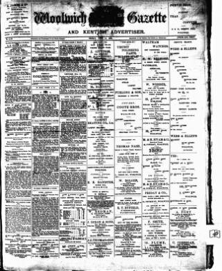 cover page of Woolwich Gazette published on June 13, 1902
