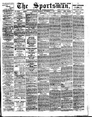 cover page of The Sportsman published on November 2, 1909