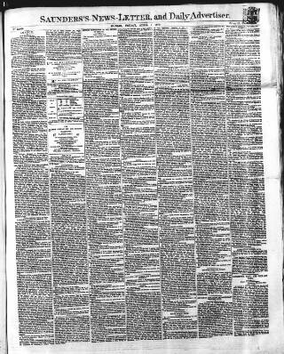cover page of Saunders's News-Letter published on April 1, 1870