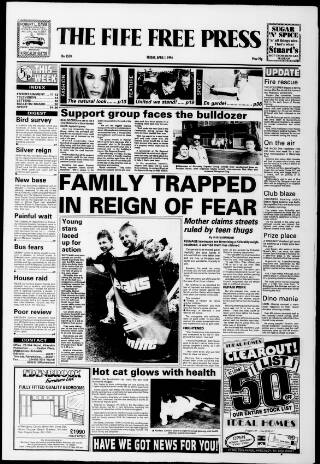 cover page of Fife Free Press published on April 1, 1994