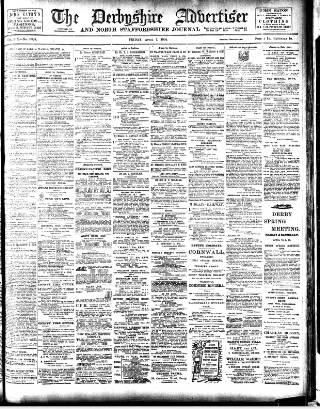 cover page of Derbyshire Advertiser and Journal published on April 1, 1904