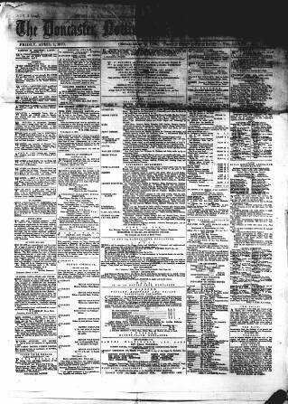 cover page of Doncaster Gazette published on April 1, 1870