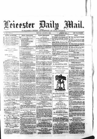 cover page of Leicester Mail published on August 2, 1869