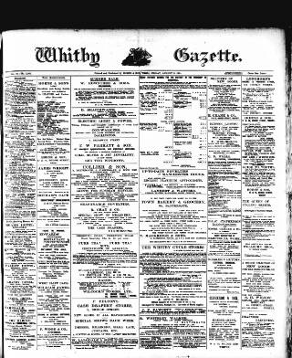 cover page of Whitby Gazette published on August 2, 1901
