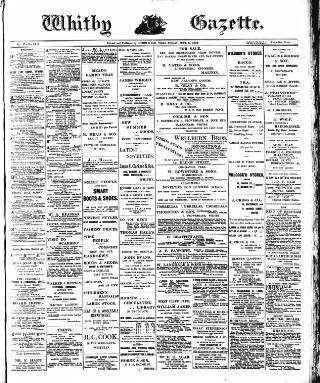 cover page of Whitby Gazette published on June 13, 1902