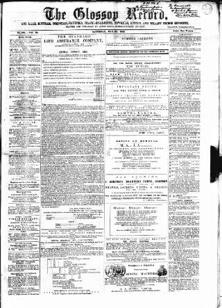 cover page of Glossop Record published on May 22, 1869