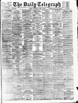 cover page of Daily Telegraph & Courier (London) published on June 13, 1900