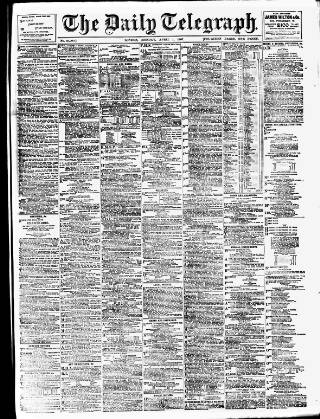 cover page of Daily Telegraph & Courier (London) published on April 1, 1907