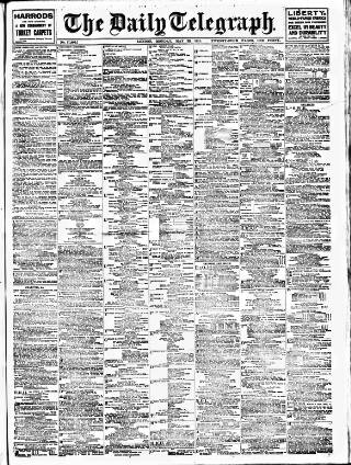 cover page of Daily Telegraph & Courier (London) published on May 22, 1911