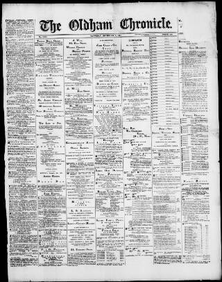 cover page of Oldham Chronicle published on November 6, 1897