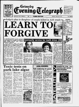cover page of Grimsby Daily Telegraph published on May 22, 1992