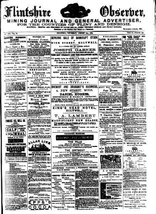 cover page of Flintshire Observer published on August 2, 1888