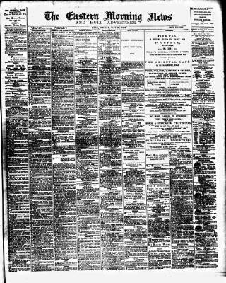 cover page of Eastern Morning News published on May 22, 1891