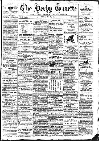 cover page of Derby Exchange Gazette published on May 17, 1861