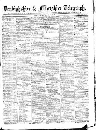 cover page of Wrexhamite and Denbighshire and Flintshire Reporter published on November 25, 1865