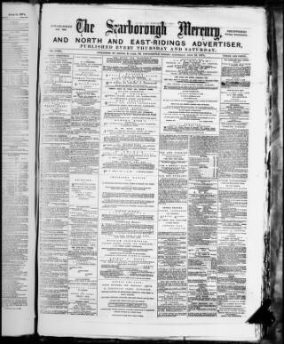 cover page of Scarborough Mercury published on June 13, 1874
