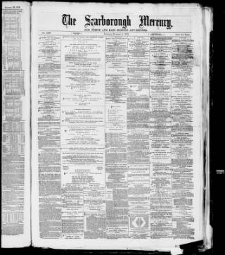 cover page of Scarborough Mercury published on November 2, 1878