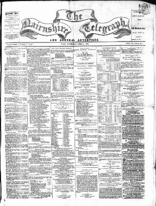 cover page of Nairnshire Telegraph and General Advertiser for the Northern Counties published on April 1, 1868