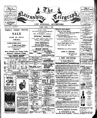 cover page of Nairnshire Telegraph and General Advertiser for the Northern Counties published on April 1, 1930