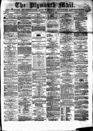 cover page of Plymouth Mail published on May 22, 1861