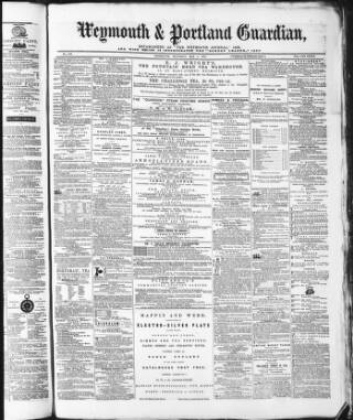 cover page of Weymouth & Portland Guardian published on May 4, 1872