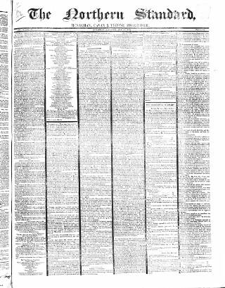 cover page of Northern Standard published on May 22, 1847