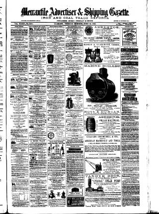 cover page of Glasgow Mercantile Advertiser published on June 13, 1882