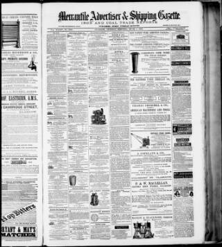 cover page of Glasgow Mercantile Advertiser published on April 1, 1884