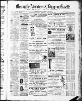 cover page of Glasgow Mercantile Advertiser published on August 2, 1892