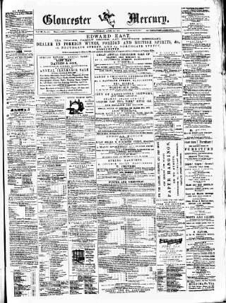 cover page of Gloucester Mercury published on April 1, 1871
