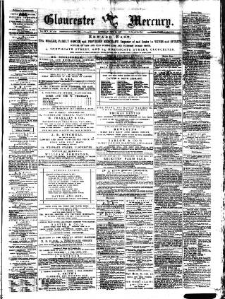cover page of Gloucester Mercury published on September 22, 1877