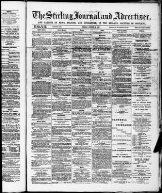 cover page of Stirling Journal and Advertiser published on August 28, 1891