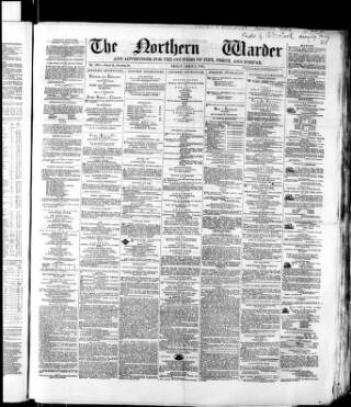 cover page of Northern Warder published on April 1, 1864