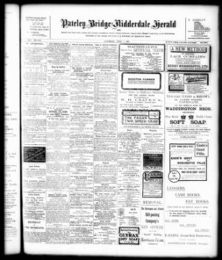cover page of Pateley Bridge & Nidderdale Herald published on April 1, 1905