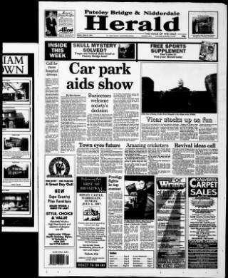 cover page of Pateley Bridge & Nidderdale Herald published on June 13, 1997