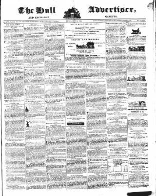 cover page of Hull Advertiser published on June 13, 1834