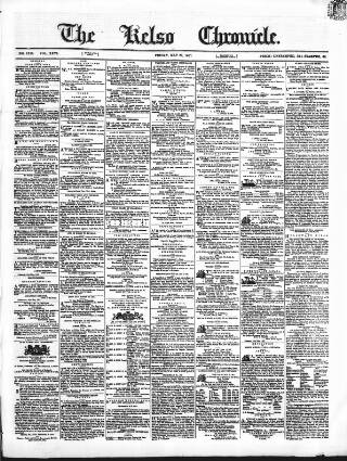 cover page of Kelso Chronicle published on May 22, 1857