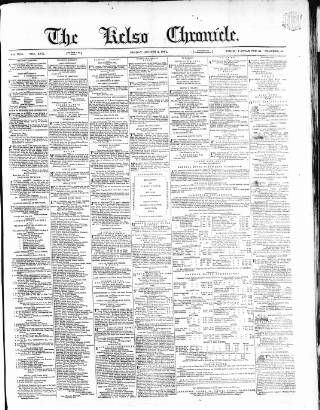 cover page of Kelso Chronicle published on August 2, 1861