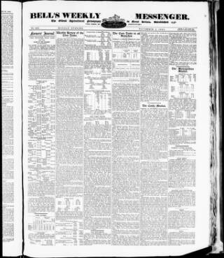 cover page of Bell's Weekly Messenger published on November 2, 1891