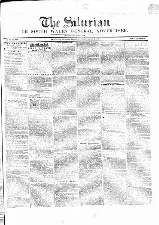 cover page of Silurian published on August 2, 1845