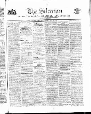 cover page of Silurian published on June 13, 1846