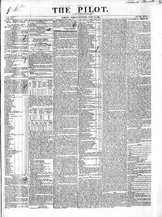 cover page of The Pilot published on June 13, 1845