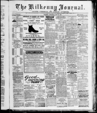 cover page of Kilkenny Journal and Leinster Commercial and Literary Advertiser published on May 22, 1889