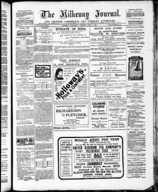 cover page of Kilkenny Journal and Leinster Commercial and Literary Advertiser published on April 1, 1903