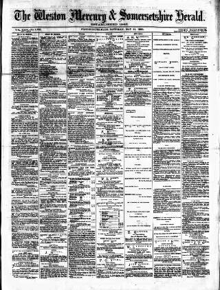 cover page of Weston Mercury published on May 22, 1880