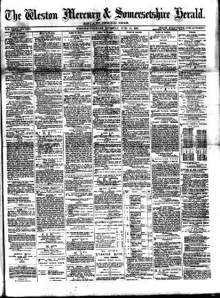 cover page of Weston Mercury published on June 13, 1891